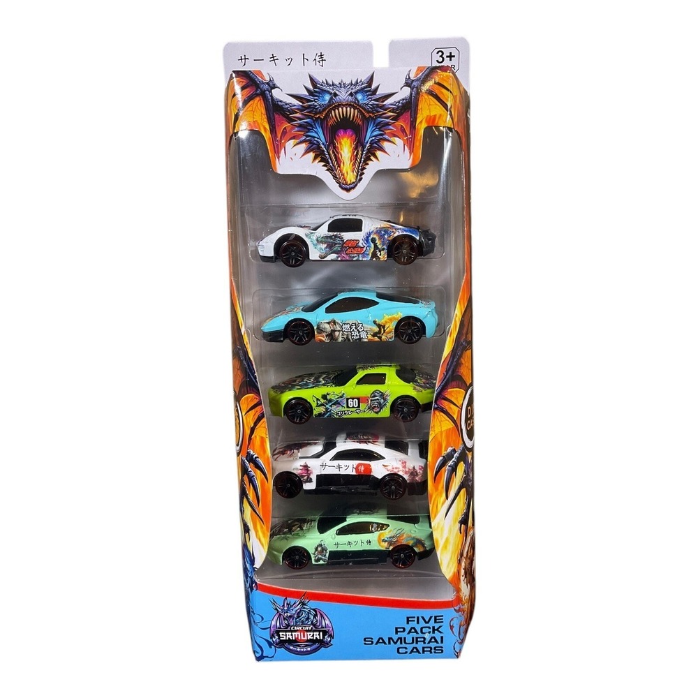 Circuit‎ Samurai Samurai Cars Die-Cast Five Pack  2024 Rare Boley Corp